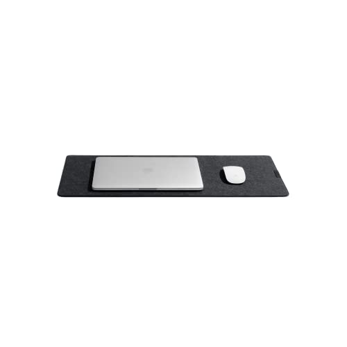 Image of DailyObjects Felt Desk Trio Bundle with Desk Mat|Coaster|Orb Mouse Pad - Limited Edition - Black