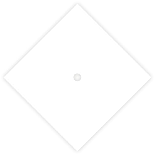 20 Pieces Graduation Cap Decorations Graduation Cap Topper Blank Grad Caps Decorations (White)