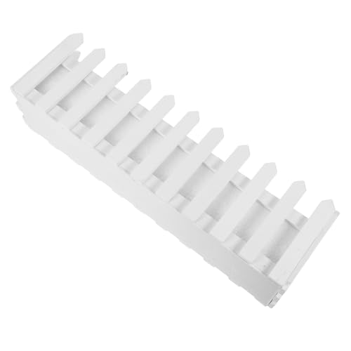 Gatuida Maceta de Madera con Valla Decorativa Macetero Artificial con Espuma Maceta Rústica para Decoración Interior y Jardín Soporte para Plantas Artificiales Diseño Creativo y Duradero