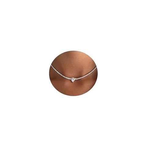 Feskive 14K Gold/Silver Plated Tennis Necklace Cover