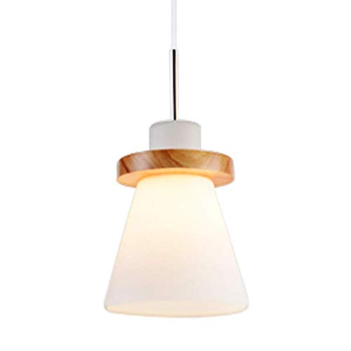 Granja nórdica lámpara de techo de madera de 3 luces para iluminar mesas de comedor oscuras 2