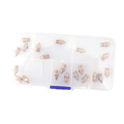 22 Pcs 3d Printer Brass Nozzle Set for 1.75mm with Box