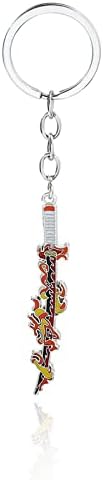 SONGCHANGJEWELRY Kimetsu No Yaiba: Demon Slayer Sword Keychain - Nichirin Sword Keychain - Gifts for Men Fans