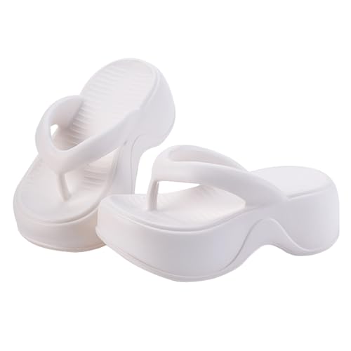 Harssidanzar Womens Platform Flip Flops EVA – Trendy Thong Sandals for Casual & Beach HL2334