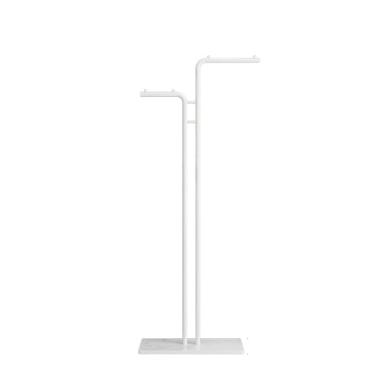 Percheros, Perchero Simple for suelo, ganchos de soporte(White)