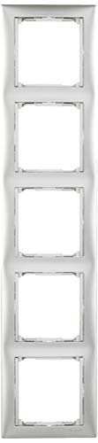 Cadre Legrand Valena 770155 plaque de finition blanche 5 postes horizontaux - 2