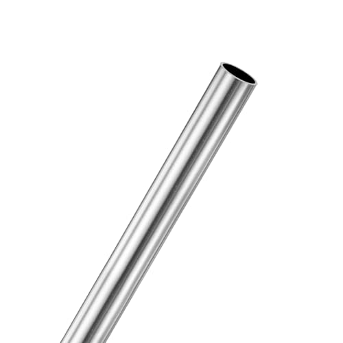 M METERXITY 1-Pack 250mm 316 Stainless Steel Tube, 7mm OD 0.5mm Wall Thickness Seamless Stainless Steel Tubing for Construction/Machining/DIY Crafting, Metal Straight Pipe [0.28x0.02x9.8IN]