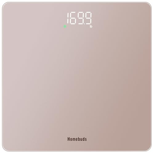 Homebuds Balance Pese Personne, Haute Précision Assurée par Pese Personnes Professional Factory DEPUIS 2001, LED blanche brillante et marcher sur, 3*AAA Incluses,...