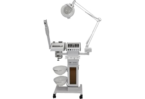 Professional 11-in-1 Facial Machine, Multifunction Spa Equipment Steamer, Magnifying Lamp