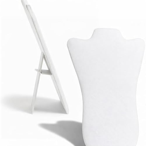 RJ Displays Jewelry Display for Vendors, Velvet Necklace Display Stand Holder, Jewelry Stand Necklace Holder for Vendors. Jewelry Display Stand 14” H. (White)