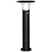 Produktbild Outsunny Solarlampen für Außen Gartenleuchte mit Solarpaneel Ø23,5 x 60 cm Schwarz LED Solarbetrieben Aluminium Rahmen 2 Lichtmodi Garten Gartenbeleuchtung Außenbeleuchtung