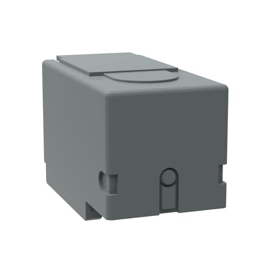 Cubrebornes polo neutro accesorio OTS250G1S de aislamiento modular