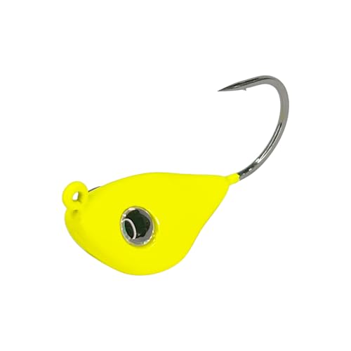 Rock Bottom Jigs™ - 0.75 oz, Chartreuse Glow, Premium Saltwater ...