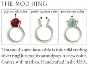 GAYM 10mm Itty Bitty Mod Sterling Silver Interchangeable Ring