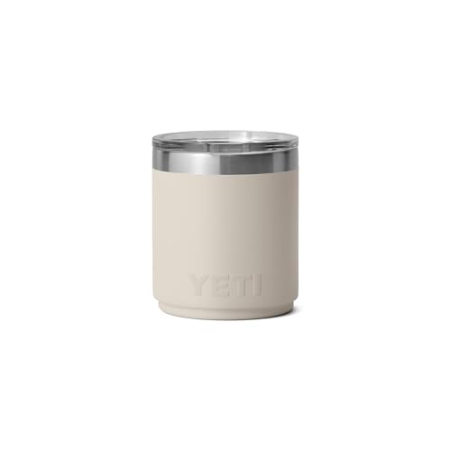 YETI Rambler 10 oz Stackable Lowball 2.0, Vacuum Insulated, Stainless Steel with MagSlider Lid, Cape Taupe
