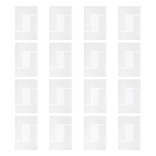 Image of PATIKIL 5S Location Marking Corner, 32 Pcs 15x15x5cm PVC L-Shape Floor Marking Tape Workplace Floor Organization Markers for Office Warehouse Desk Table Top, White