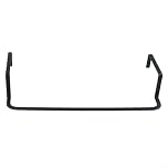 Stainless Steel Over Door Tower Rail, Radiator Towel Heating Rail Metal Bathroom Towel Hanger Clothes Drying Rack for Radiator Towel Warmer(Black-Small)