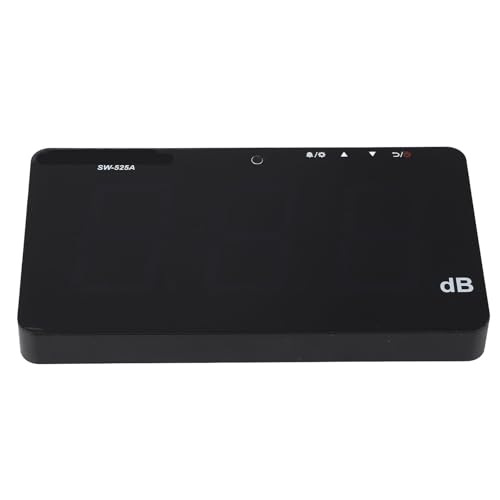 Wall Mounted Decibel Meter, 9.6in LCD Display Screen, 30-130dB Sound Level Meter with Mounting Holes for Home, Office, Hospital