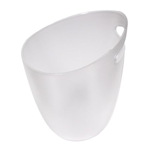 Cubitera para Fiestas, Cubiteras para Hielo Grande, Cubo Cerveza de 3.2 L, Champanera de Plástico Ideal para Champán, Cerveza Vino Espumoso(White)