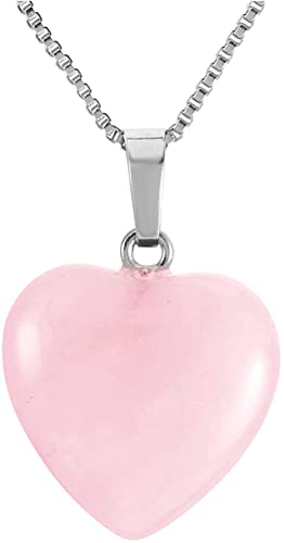 Rose Quartz Heart Pendant by CrystalAge