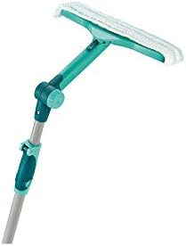 Leifheit 3-in-1 Mini Window Cleaner with Microfibre Fleece, Window Squeegee and Frames, Squeegee with Compatible with Click-System Handle, 20 cm