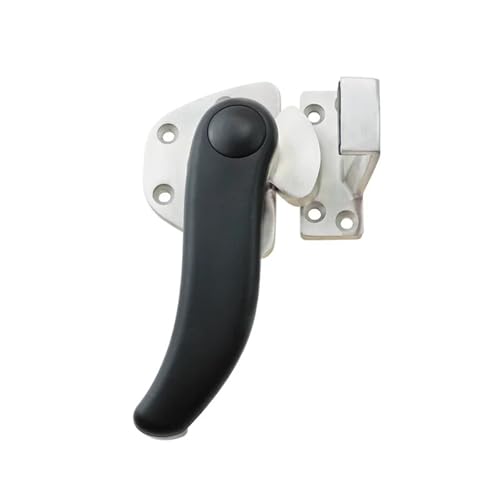 Stainless Steel Industrial Heavy-Duty Engineering High and Low Convex Door S-Shaped Advanced Rotary Seal Door Handle 1Pcs(Left)