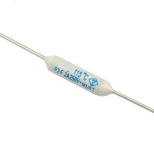 Fusible térmico 115 °C de corte axial rápido y alta precisión P2-F 250V 2A