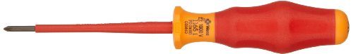 Wera 1165 i PZ VDE Pozidriv Screwdriver, 0 x 80 mm Size