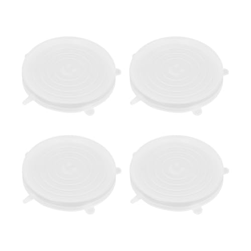 Lot de 4 couvercles extensibles en silicone de 20,6 cm pour conteneurs - 2