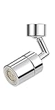 szhdxsy 720 Degree SwivelKitchen Faucet Solid Brass ，Universal Anti - Splash Sink Faucet Extender,for athroom Face Washing, Gargle & Eye Flush Adapter