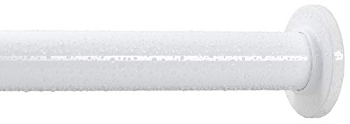 Image of Ivilon Tension Curtain Rod - Spring Tension Rod for Windows or Shower, 36 to 54 Inch. White