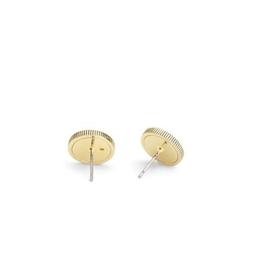 COACH Womens Signature Quilted Coin Stud Earrings3