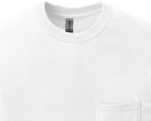 Gildan 5300 Pocket T-Shirts for Men, Bulk Undershirts for Men Multipack - Heavy Cotton Crewneck Pocket Tee Shirts4
