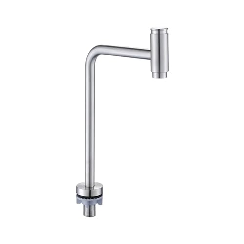 Robinet de cuisine pour évier compact avec commande par bouton poussoir pratique
