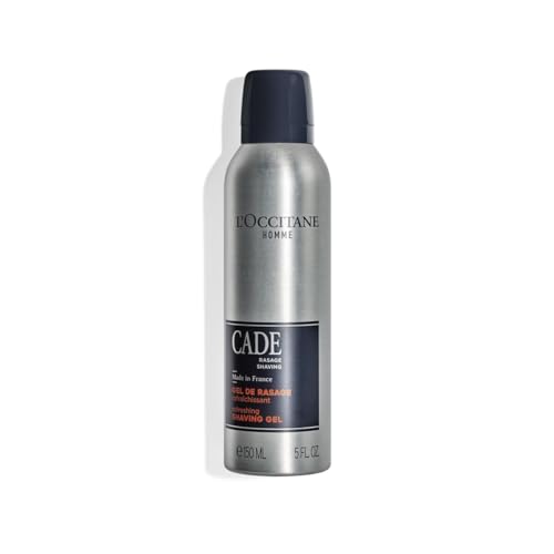 L'OCCITANE Homme Cade Refreshing Shave Gel 150 ml | 98% Readily Biodegradable & Vegan | Luxury & Clean Men's Beauty Shaving Gel for All Skin Types