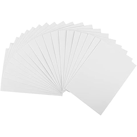 ewtshop® 20 Blatt Moosgummi, weiß, Schaumstoff für Bastelarbeiten, Format: 21,0 x 29,7 cm DIN A4 Cover
