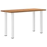 vidaXL Table de Bar rectangulaire en chêne Massif avec Bords naturels 180 x 80 x 92 cm