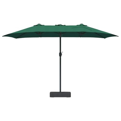 Parasol de jardin rectangulaire 385x209 cm sable avec manivelle