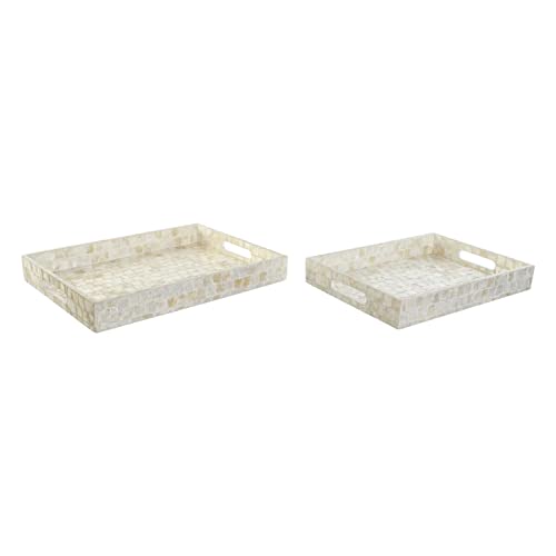 DKD Home Decor Tray Set, Standard, Estándar