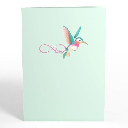 Lovepop Everyday Pop-Up Card for Her, Him, Girls, Boys - 3D Love Greeting Cards - Lovely Hummingbird - 5" x 7" - Blank Note Card & Envelope Included - Image 2