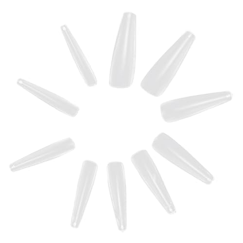 NULYLU Long Ballet Fake Nails Wraps 500pcs Plastic Nail Art Patch Accessories