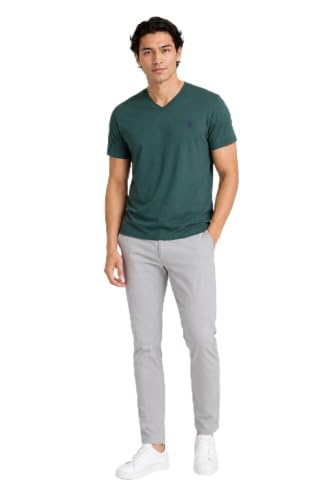 Image of U.S. Polo Assn. Men's Solid V‑Neck T-Shirt