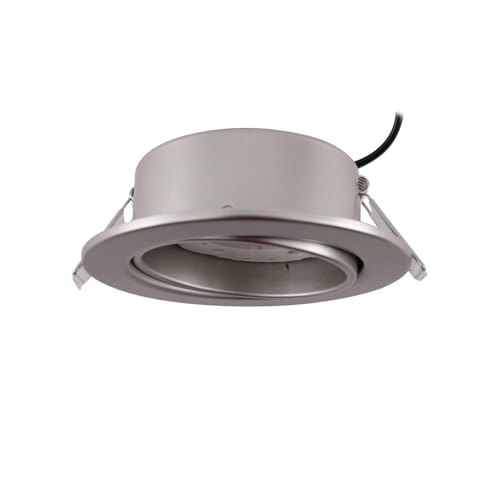 Lindby Foco empotrado Jyla (Moderno) en Gris hecho de Metal e.o. para Salón & Comedor (1 llama, GX53) foco alto voltaje