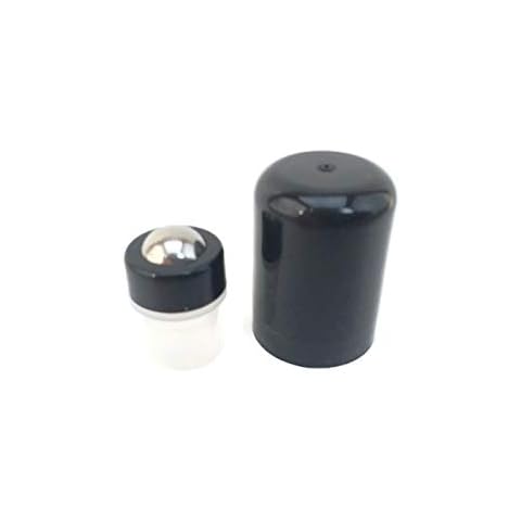Essential Oil Roller Inserts for 5 and 15ml Essential Oil Bottles. Pack of 12 Stainless Steel Leak Proof with removable snap ring Roller Tops. Great for Oils, Blends, and DIY. Cover