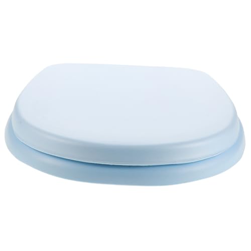Couvercle confortable bleu clair et siège de toilette standard en mousse - 2