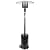 Polar Aurora Patio Heater for Outdoor Use Propane Gas 48000 BTU Auto Shut Off Portable Heater Floor Standing w/Ground Nail & Wheels for Garden, Balcony, Party,Black