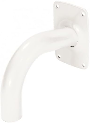 HANWHA TECHWIN SBP-300WMW Wall Mount Gooseneck/Swan Neck for Dome Cameras, Bracket, White.