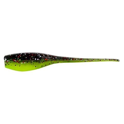 Bobby Garland Unisex's Licorice Chartreuse Pearl 2" Baby Shad 2", 0 Cover