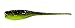 Bobby Garland BS150-18 Baby Shad Crappie Bait, 2-Inch, 18-Pack, Licorice/Chartreuse/Pearl