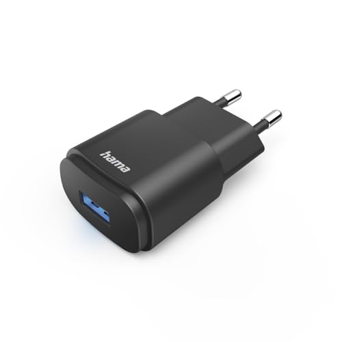 Hama Netzladegerät USB (USB-A, 6 W, 5 V/1,2 A, Universal-Netzadapter, Ersatz-Ladegerät für C) Schwarz